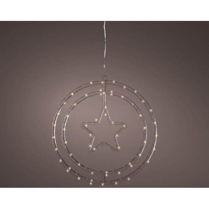 DECORAZIONE STELLA A LED H.33CM.